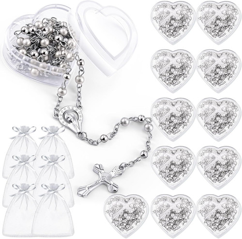Collana rosario cattolico - collana, con